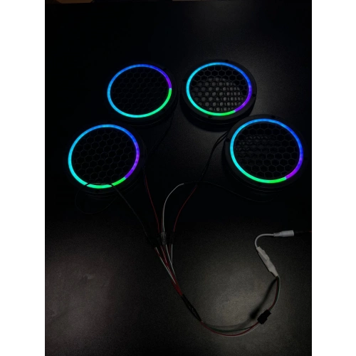 Pixel Ledli 16cm Hoparlör Kapağı – Animasyonlu Piksel RGB Neon Led 16cm Midrange Kapak – Animasyonlu Her Renk Yanan