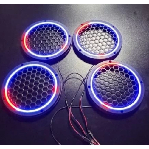 Pixel Ledli 20cm Hoparlör Kapağı – Animasyonlu Piksel RGB Neon Led 20cm Midrange Kapak – Animasyonlu Her Renk Yanan