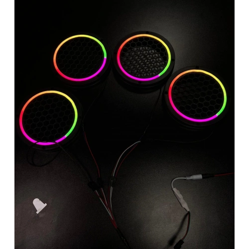 Pixel Ledli 20cm Hoparlör Kapağı – Animasyonlu Piksel RGB Neon Led 20cm Midrange Kapak – Animasyonlu Her Renk Yanan