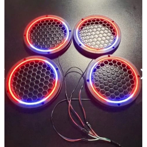 Pixel Ledli 20cm Hoparlör Kapağı – Animasyonlu Piksel RGB Neon Led 20cm Midrange Kapak – Animasyonlu Her Renk Yanan