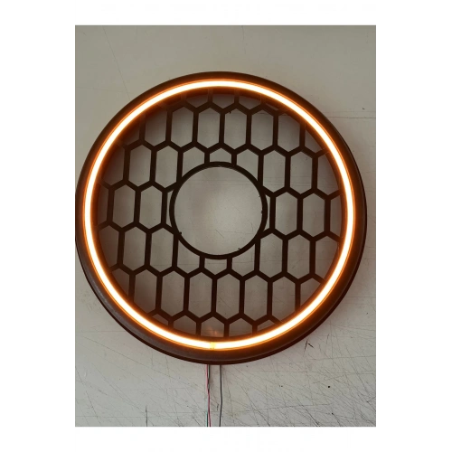 Pixel Ledli 30cm Bass Kapak Sese Duyarlı - Piksel Neon Ledli 30cm Bass Koruma Kapağı