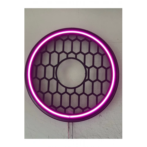 Pixel Ledli 30cm Bass Kapak Sese Duyarlı - Piksel Neon Ledli 30cm Bass Koruma Kapağı