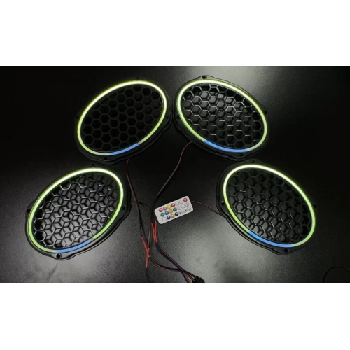 Pixel Ledli Oval Hoparlör Kapağı – Animasyonlu Piksel RGB Neon Led Oval Midrange Kapak – Animasyonlu Her Renk Yanan
