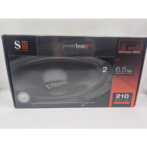 Powerbass 16cm Component Hoparlör - Powerbass S-60C 16cm Hoparlör + Tweeter + Crossover Komponent Hoparlör Seti
