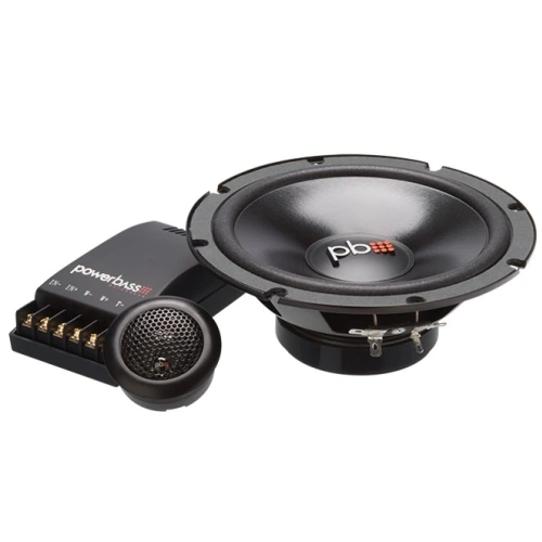 Powerbass 16cm Component Hoparlör - Powerbass S-60C 16cm Hoparlör + Tweeter + Crossover Komponent Hoparlör Seti