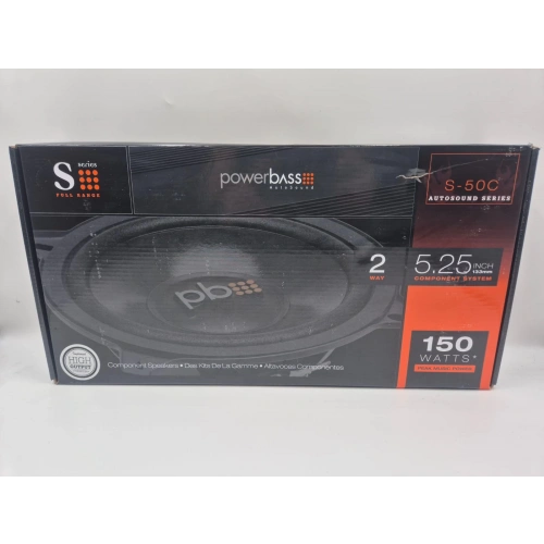 Powerbass 13cm Component Hoparlör - Powerbass S-50C 13cm Hoparlör + Tweeter + Crossover Komponent Hoparlör Seti