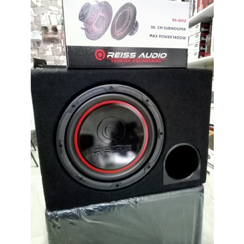 Reiss 30cm Kabinli Bass - Çift Bobin 1400w 400RMS Subwoofer 30cm 4 + 4 OHM