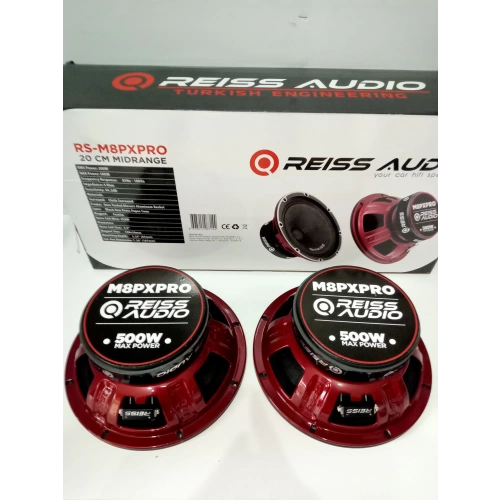 Reiss Midrange 20cm - 500w 200RMS Reiss RS-M8PXPRO 20cm Midrange Hoparlör