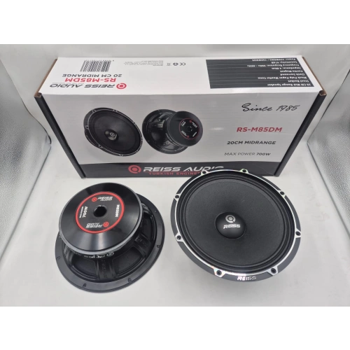 Reiss Midrange 20cm - 700W 350RMS Reiss RS-M85DM 20cm Midrange Hoparlör - Reiss PRO Midrange 20cm