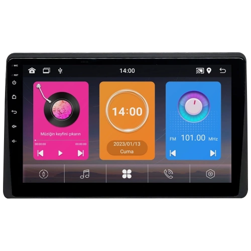 Renault Kangoo Android Teyp – Renault Kangoo ( 2019 - 2022 ) Oem Android Multimedya – Renault Kangoo Android Double Teyp