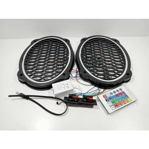 RGB Işıklı Oval Hoparlör Kapağı – RGB Neon Led Oval Midrange Kapak – Her Renk Yanan