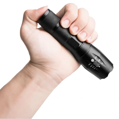 Şarjlı El Feneri , Zoomlu , 4 Modlu , Flash Özellikli , Power Ledli Metal El Feneri