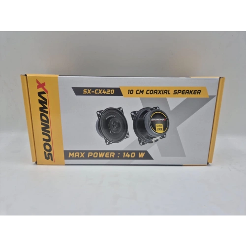 Soundmax 10cm Hoparlör - Soundmax SX-CX420 Torpido ve Kapı Hoparlörü - Soundmax 10cm Koaksiyel Hoparlör