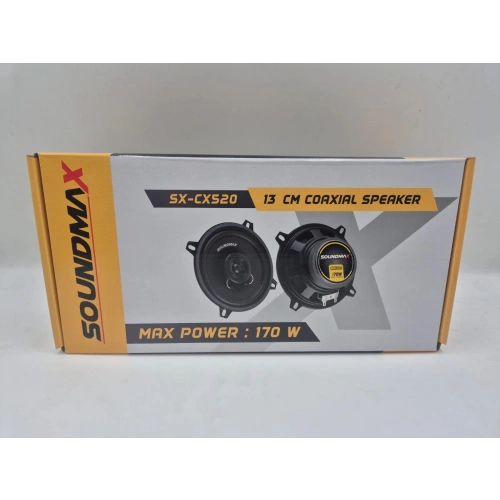 Soundmax 13cm Hoparlör - Soundmax SX-CX520 Torpido ve Kapı Hoparlörü - Soundmax 13cm Koaksiyel Hoparlör