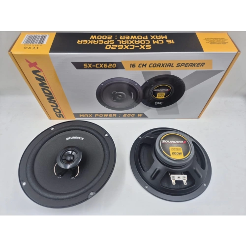Soundmax 16cm Hoparlör - Soundmax SX-CX620 Kapı Hoparlörü - Soundmax 16cm Koaksiyel Hoparlör