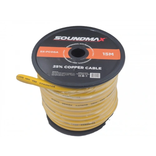 Soundmax Amfi Güç Kablosu 0GA – 5 Metre - Soundmax – 0 GA Anfi Power Kablosu - 5 Mt