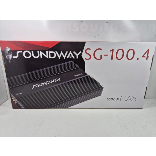 Soundway Amfi – 4 x 100 RMS Ses ve Bass Amfisi – Soundway SG-100.4 AB Class Oto Anfi