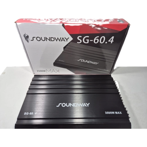 Soundway Amfi – 4 x 60 RMS Ses ve Bass Amfisi 3500W – Soundway SG-60.4 AB Class Oto Anfi