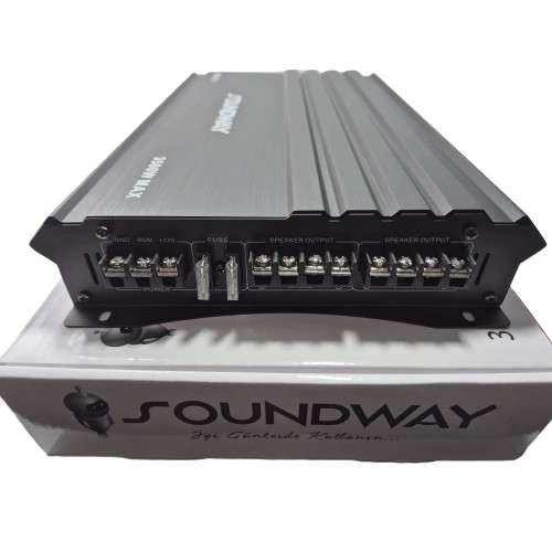 Soundway Amfi – 4 x 60 RMS Ses ve Bass Amfisi 3500W – Soundway SG-60.4 AB Class Oto Anfi