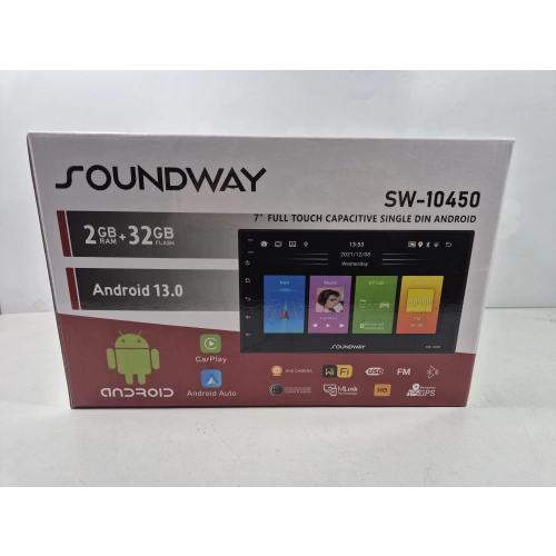 Soundway İnce Kasa Android Double Teyp – Aşağı Yukarı Ayarlanan Tofaş Android Ekranlı Teyp