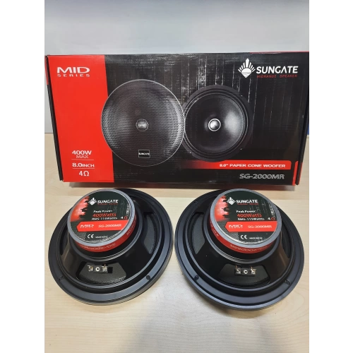 Sungate 20cm Midrange - 400w 115RMS Kurşun Göbek Sungate Midrange