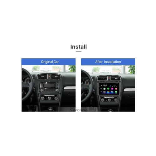 VW Golf 6 Teyp – Volkswagen Golf 6 ( 2008 - 2012 ) Oem Android Multimedya – VW Golf 6 Android Double Teyp