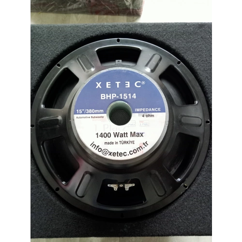 Xetec 38cm Kabin Bass - Xetec 1400w 350Rms Subwoofer