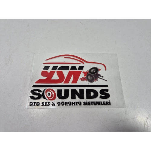 Ysn Sounds Sticker - Ysn Sounds Araba Camı Sticker - 11cm x 8cm - Ysn Sounds Arma Sticker