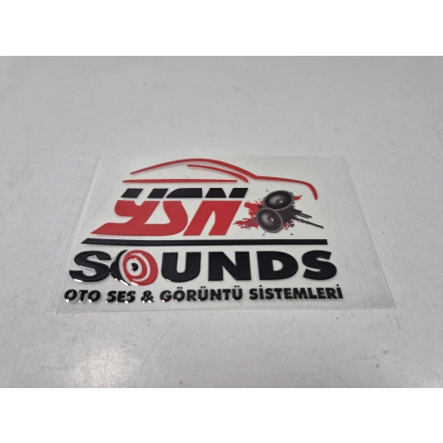 Ysn Sounds Sticker - Ysn Sounds Araba Camı Sticker - 11cm x 8cm - Ysn Sounds Arma Sticker