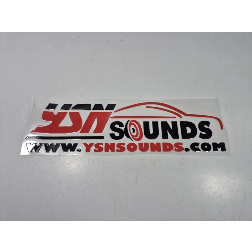 Ysn Sounds Sticker - Ysn Sounds Araba Camı Sticker - 28cm x 8cm - YsnSoundsCom Arma Sticker