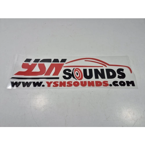 Ysn Sounds Sticker - Ysn Sounds Araba Camı Sticker - 28cm x 8cm - YsnSoundsCom Arma Sticker