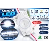 12V 1.5W Beyaz Modül LED 3030 Mercekli 40x30 mm – Yüksek Parlaklık Tabela ve Dekoratif Aydınlatma