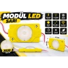 12V 1.5W Sarı Modül LED 3030 Mercekli 40x30 mm Yüksek Işıklı Reklam Tabela LEDi