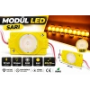 12V 1.5W Sarı Modül LED 3030 Mercekli 40x30 mm Yüksek Işıklı Reklam Tabela LEDi