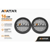 16cm Hoparlör Kapağı - Avatar Logolu Kaliteli Plastik Midrange Hoparlör Kapak 16 cm - 2 Adet