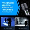 Bix BX2139FL Şarjlı El Feneri , 60w Led , 2000 Lümen , 1000 Metre Uzun Menzil , Zoomlu , Power Ledli Metal El Feneri
