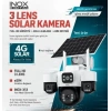 İnox Solar Güvenlik Kamerası - İnox X13 4G e-SİM Destekli 2 + 2 + 2 MP Güneş Enerjili Güvenlik Kamerası