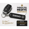 İsimli Volkswagen Anahtarlık , Kişiye Özel - Hediyelik İsimli Araç Logolu Anahtarlık - İsimli VW Araba Anahtarlığı