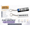 Plaka Anahtarlık , Kişiye Özel - Hediyelik Çift Yönlü Araç Plaka Anahtarlık - Plakalık Şeklinde Anahtarlık