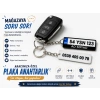 Plaka Anahtarlık , Kişiye Özel - Hediyelik Çift Yönlü Araç Plaka Anahtarlık - Plakalık Şeklinde Anahtarlık