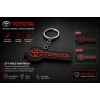 Toyota Anahtarlık , Toyota Logolu Çift Yönlü Araç Anahtarlık - Toyota Araba Anahtarlığı