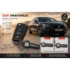 Seat Anahtarlık , Seat Logolu Çift Yönlü Araç Anahtarlık - Seat Araba Anahtarlığı