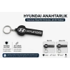 Hyundai Anahtarlık , Hyundai Logolu Çift Yönlü Araç Anahtarlık - Hyundai Araba Anahtarlığı