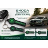 Skoda Anahtarlık , Skoda Logolu Çift Yönlü Araç Anahtarlık - Skoda Araba Anahtarlığı