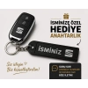 İsimli Seat Anahtarlık , Kişiye Özel - Hediyelik İsimli Seat Araç Logolu Anahtarlık - İsimli Araba Anahtarlığı