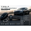 Tesla Anahtarlık , Tesla Logolu Çift Yönlü Araç Anahtarlık - Hediyelik Tesla  Araba Anahtarlığı