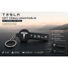 Tesla Anahtarlık , Tesla Logolu Çift Yönlü Araç Anahtarlık - Hediyelik Tesla  Araba Anahtarlığı