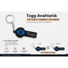 TOGG Anahtarlık , Togg Logolu Çift Yönlü Araç Anahtarlık - Hediyelik TOGG Araba Anahtarlığı