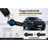TOGG Anahtarlık , Togg Logolu Çift Yönlü Araç Anahtarlık - Hediyelik TOGG Araba Anahtarlığı