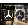 Mercedes Masa Lambası , Mercedes Logolu Led Işıklı Masa Lambası , Mercedes Gündüz Gece Masa Lambası